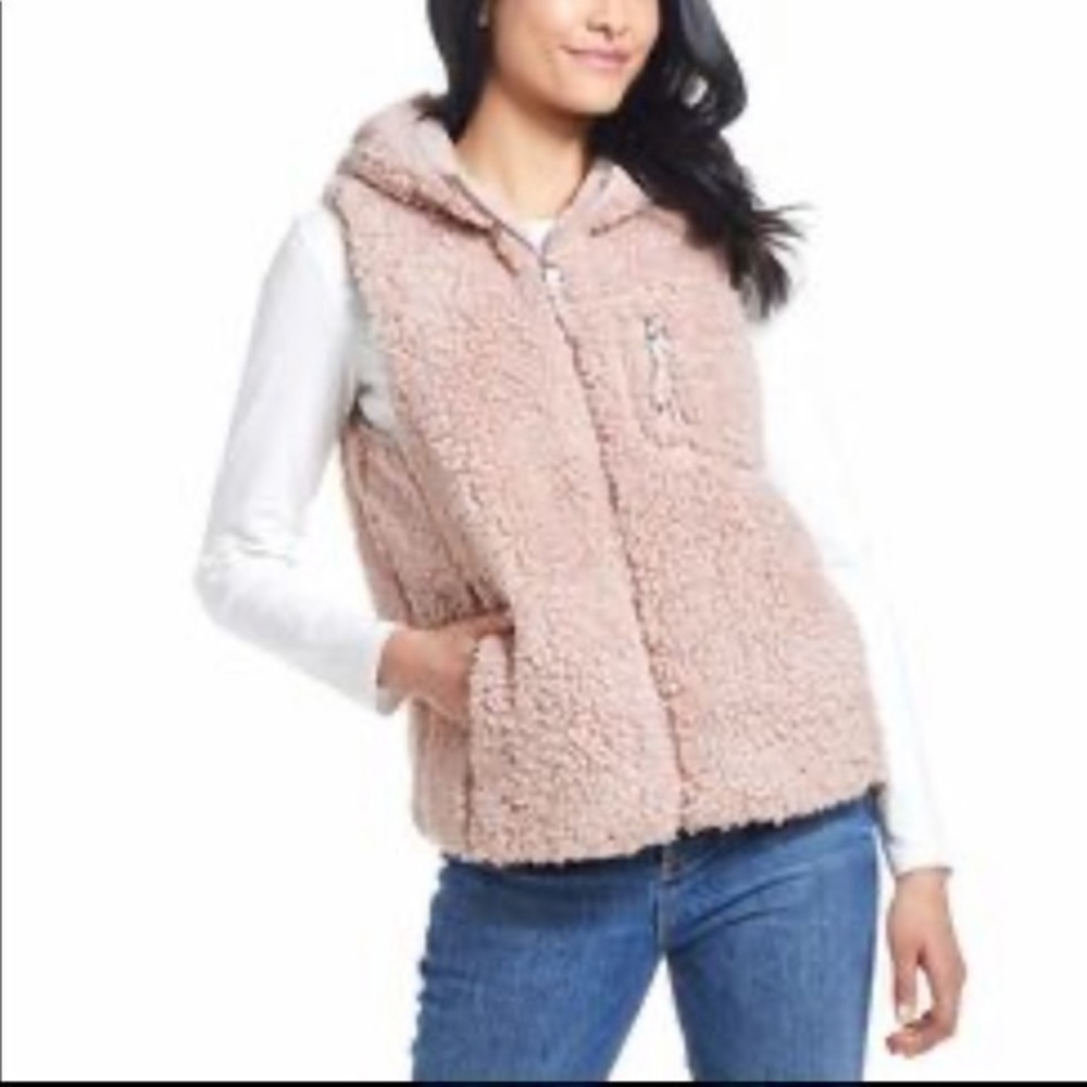 Fluffy winter vest